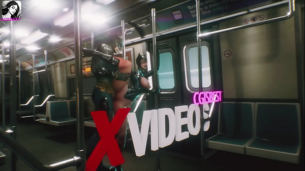 Batman fucks Catgirl with his big dick on the subway 