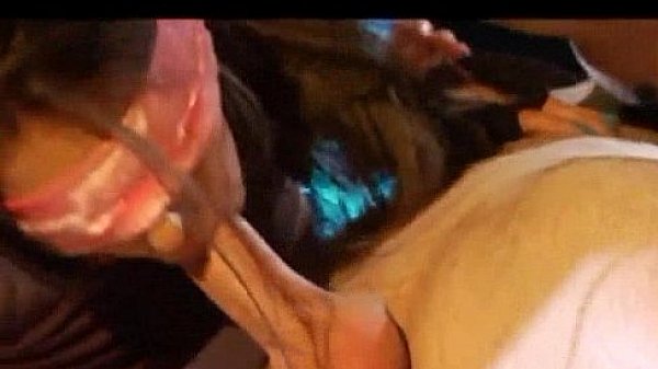 Blindfolded babe fucked hard 