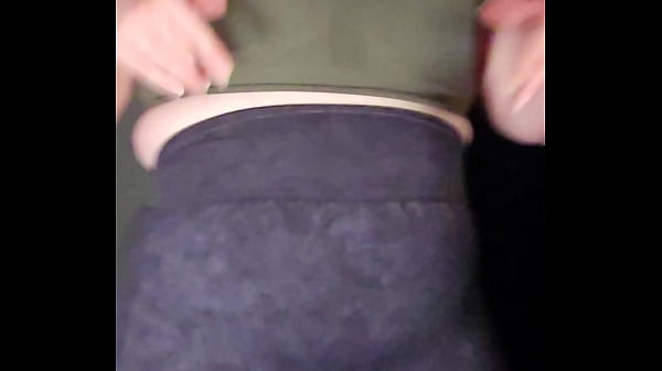 Sports bra try on boob bounce tests naked twerk tease 4k portrait