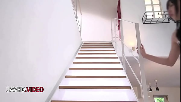 Sensual japanese maid teases in playful cosplay fantasy