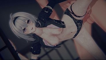 Nonton [nte] Esper Zero's (coco) "fallen Protagonist": Bound Female Mc & Pov Sandwich Dp (4k/60fps) thumbnail