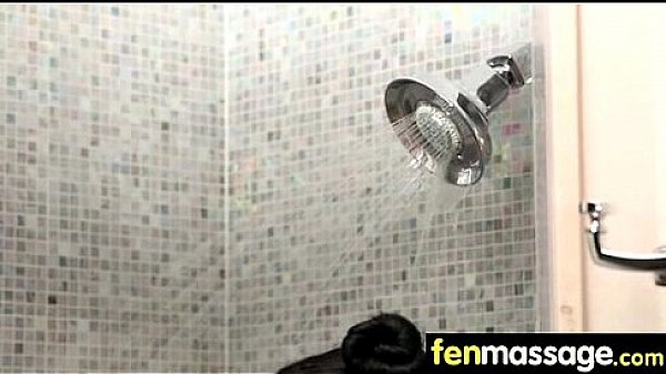 Tanned shaved busty young babe intense orgasm 10