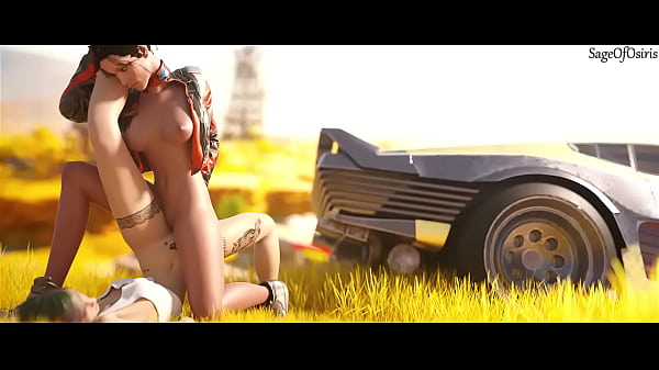 Nonton Panam From Cyberpunk Scissors Her Friend While Out In Public thumbnail