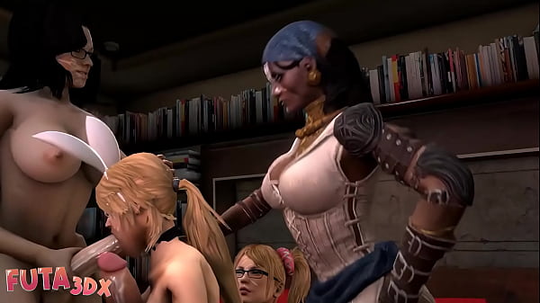 Play MP4 - Futa3dX - Futa Foursome With Blonde Getting Fucked In All Possible Holes