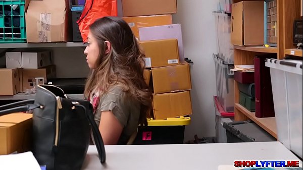 Teen tattoed shoplifter fucked by male cop 