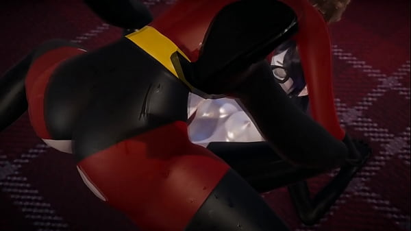 Incredibles - Double Futa - Violet Parr_gets creampied by Helen - 3D Porn