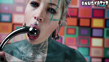 Pink Corset Anal Slut Steel Toy Deep Fucking & Magic Wand Squirting Orgasm 