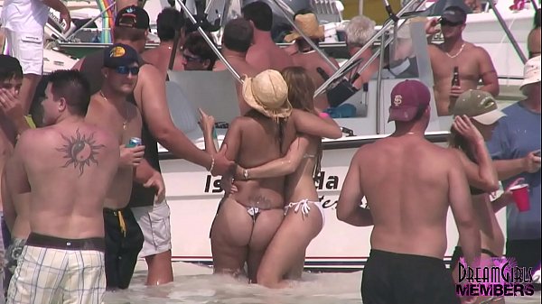 Wild Bartender's Party Hard On A Sand Bar In The Middle Of The Ocean thumbnail