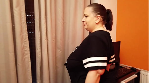 Busty Bbw Secretary Naked Masturbation At Her Work Desk thumbnail