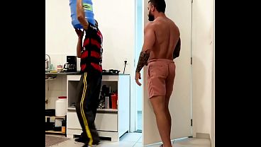 The water delivery guy showed up different... the tension was so strong you could clearly feel the bulge 