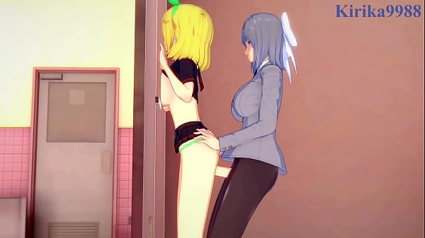 Ryona and Yumi intense lesbian play and futanari sex. - Senran Kagura Hentai 