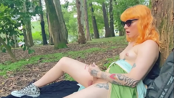 Jerking Off At A Public Park 