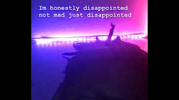 I just look at you with disappointment