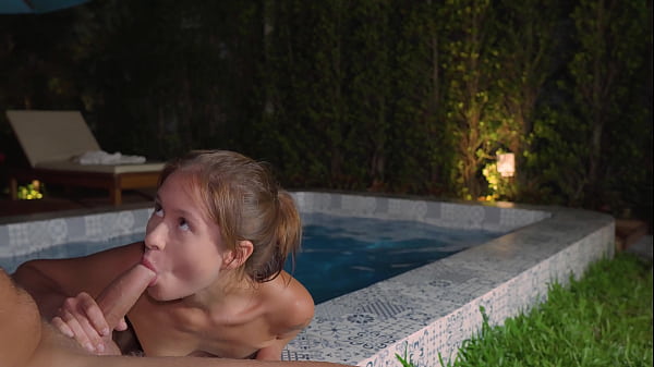 Put His Huge Cock In A Tight Ass Of A Stranger By The Pool thumbnail