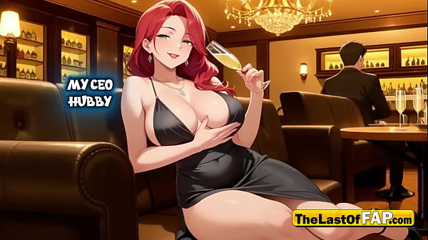 Cuckold boss&rsquo;s trophy lace thong soaked counter pounded & womb filled in marble bathroom 