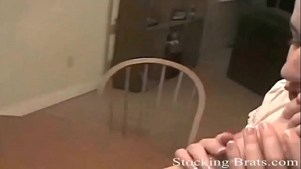 Watch me slide off my sexyblack stockings