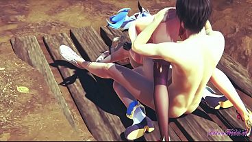 Nonton Genshin Impact Hentai - Threesome With Barbara And Ganyu thumbnail
