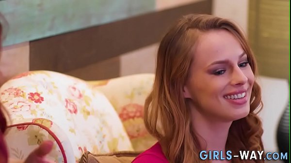 Redheaded lesbian licks out teen babes_pussy