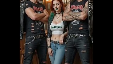Nonton Lovescapeai Sexy Goth Biker Double Blowjob thumbnail