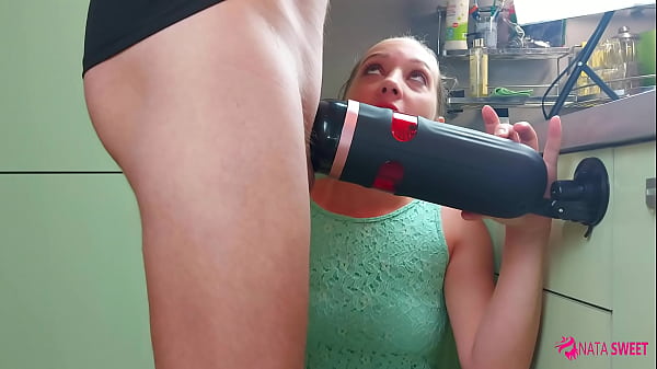 Play MP4 - Girl try to simulate a threesome and test an amazing sex toy - male masturbator&excl; Active by Nata Sweet