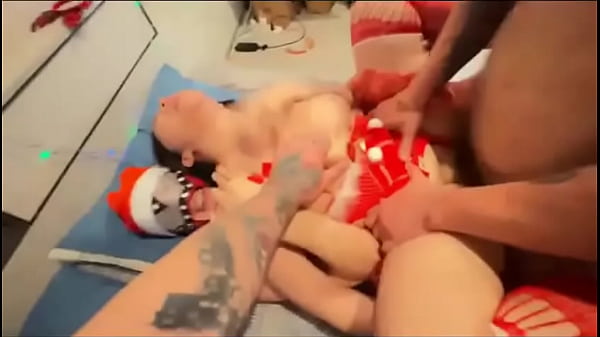 Santa claus has hardcore group sex