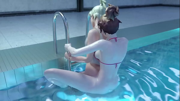 Play MP4 - Animation futa sex in the water - shy dickgirl gently fucks a woman