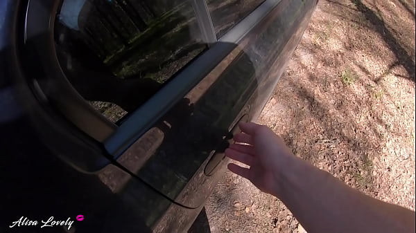 Beauty with perfect ass loves to relax in nature sucking cock fucking doggystyle and ride hard dick in car