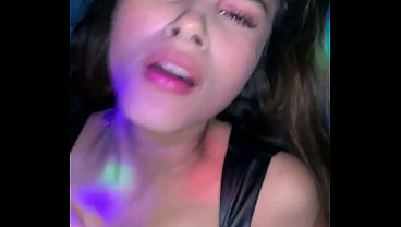 Rough sex with a cute Latin girl at the nightclub