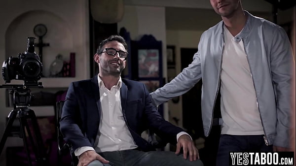 Big boobs actress milf gets pounded in a threesome at an interview