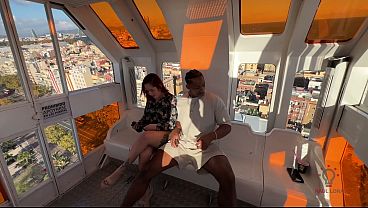 Colombian Redhead Slut Fucks Huge Black Cock In Public &ndash; Ferris Wheel To Street Cum In Mouth! thumbnail
