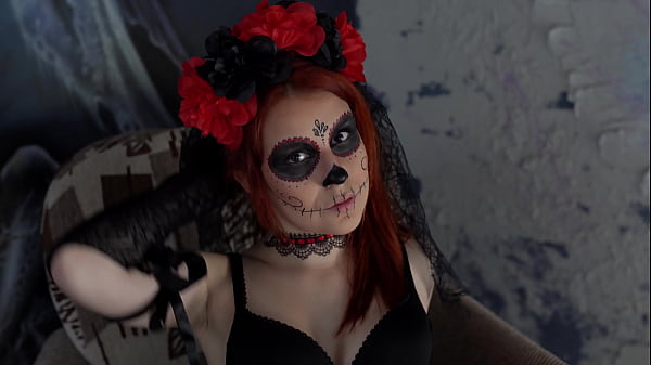 Haloween bride hard gangbang anal fuck 