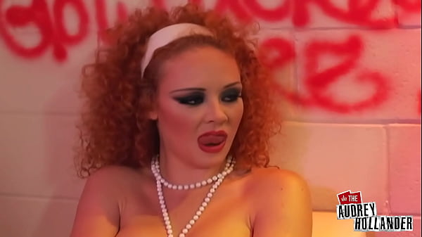 Double anal frenzy leaves audrey gasping in bathroom 