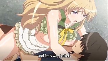 Hentai friends fucking in public park