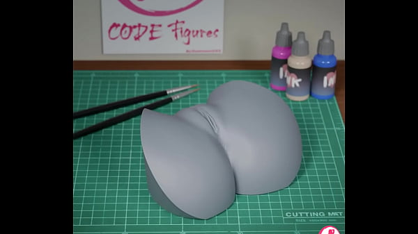 3d render of riley pornstar hip 