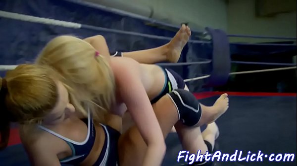 Wrestling lesbian fingerfucked in tight ass
