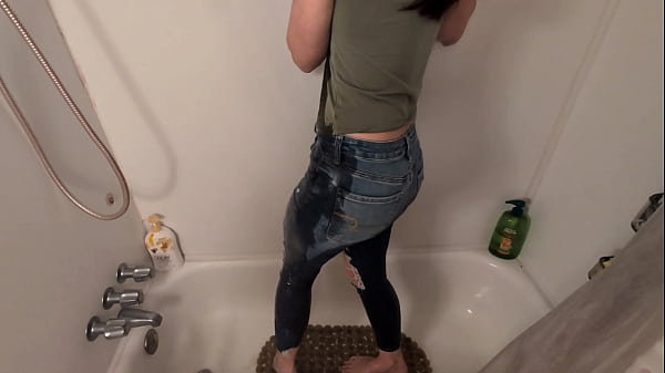 Horny Wife Peeing Herself And Golden Shower thumbnail