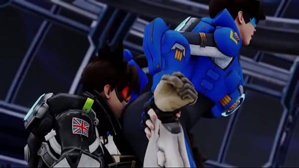 Overwatch multiple tracer's selfcest ass worship