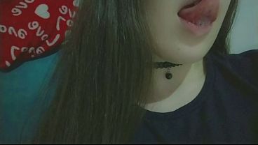 Cum on my mouth naughty student beggin for your cum at her little mouth , snaps compilation
