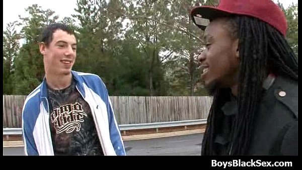 Sexy white teen boys seduced by black muscular guys 04