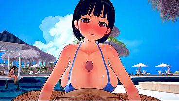 Sexo en la piscina con un viejo 