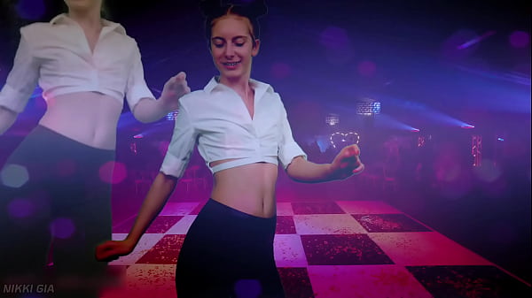 Dancing to electronic music in a club