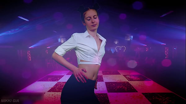 Dancing to electronic music in a club