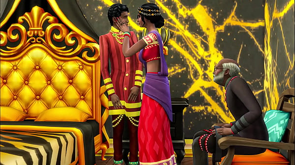 Indian stepmom and stepdad prepare their virgin stepson before the wedding by having threesome sex to lose his virginity in_a hotel_room