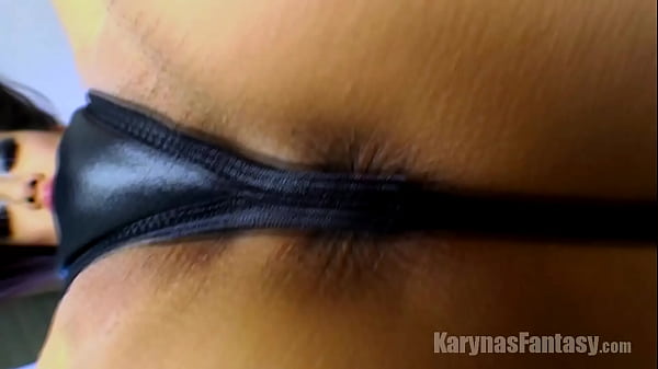 Pixie shows toned body and thong