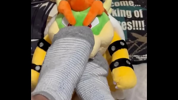 Bowser sniffing my sweaty stinky socks