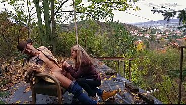 Behind The Scenes Of Petite chick Gina Gerson loves fucking her pussy outdoor 