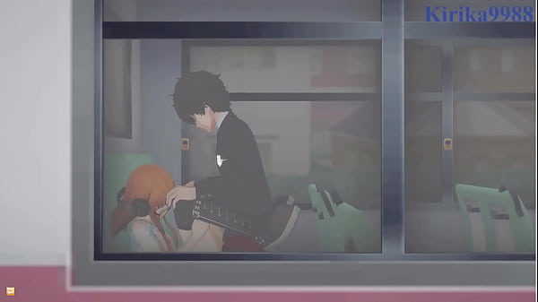 Futaba Sakura and Ann Takamaki and Ren Amamiya intense sex. - Persona 5 Hentai 