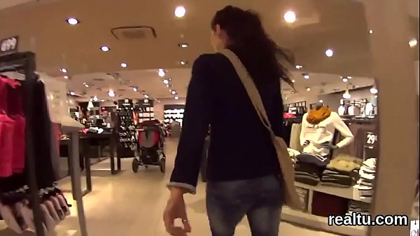 Attractive czech teen is teased in the supermarket and poked in pov