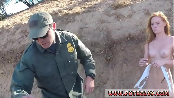 Blonde police woman first time A Border Patrol Agent caught this 