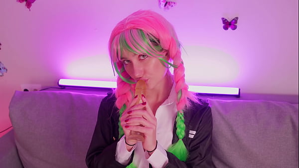 My hot new video as mitsuri kanroji is here ready to see oil show whip play dildo sucking and pussy fucking